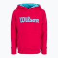Felpa Wilson Tennis Script Cotton PO da bambino con cappuccio rosa WRA769221