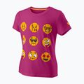 Maglietta da tennis Wilson Emoti-Fun Tech Tee bambino rosa WRA807902 5