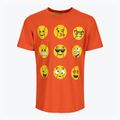 Maglietta da tennis per bambini Wilson Emoti-Fun Tech Tee arancione WRA807403