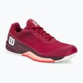Scarpe da tennis da donna Wilson Rush Pro 4.0 Clay rosso barbabietola/bianco/pesca tropicale