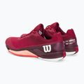 Scarpe da tennis da donna Wilson Rush Pro 4.0 Clay rosso barbabietola/bianco/pesca tropicale 3