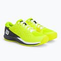 Scarpe da tennis Wilson Rush Pro Ace Safety Jr bambino nero e giallo WRS331140 4