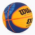 Wilson Fiba 3x3 Game Ball Paris Retail basket 2024 blu/giallo misura 6 2