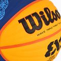 Wilson Fiba 3x3 Game Ball Paris Retail basket 2024 blu/giallo misura 6 3