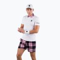Polo tennis uomo HYDROGEN Tartan Zipped Tech Polo bianco T00518E83 2
