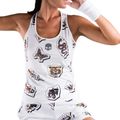 Maglietta da tennis donna HYDROGEN Tattoo Tech Tank Top bianco 3