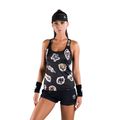 Maglietta da tennis donna HYDROGEN Tattoo Tech Tank Top nero