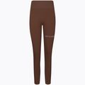 Leggings allenamento donna Gym Glamour Push Up cioccolato