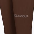 Leggings allenamento donna Gym Glamour Push Up cioccolato 3