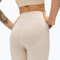 Leggings da allenamento donna Gym Glamour Push Up crema 5