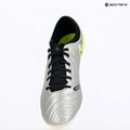 Nike Legend 10 Pro Ag-Pro uomini scarpe da calcio argento metallico / volt / nero 9