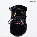 Donna Moon Boot Icon basso perline di pelliccia sintetica stivali da neve nero 9