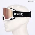 UVEX Athletic CV Race occhiali da sci bianco opaco/specchio verde rosa chiaro 6