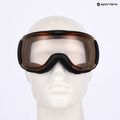 Occhiali da sci UVEX Downhill 2100 V nero opaco/rosso speculare chiaro 7