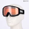 UVEX Athletic CV Race occhiali da sci nero opaco/specchio oro verde chiaro 6