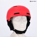 Casco da sci Giro Crue per bambini, rosso brillante opaco 7