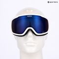 Occhiali da sci da donna Giro Moxie bianco e grigio chute/ cobalto/ giallo 10