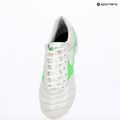 Mizuno Morelia II Japan Md bianco/neon green/galaxy silver scarpe da calcio uomo 9