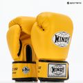 WINDY Guantoni da boxe classici in pelle sintetica gialli 8