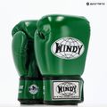 WINDY Guantoni da boxe classici in pelle sintetica verde 8