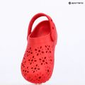 Crocs Classic Floral Cutout Clog Bambini infradito rosso ciliegia 10