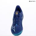 Scarpe da tennis da uomo Mizuno Wave Exceed Tour 6 CC blu bellwether/bianco/blu fjord 12