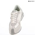 KARL LAGERFELD scarpe donna Velocette Embro Nft pelle/tessuto bianco con argento 9