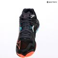 Mizuno Wave Lightning Z8 Mid scarpa da pallavolo nero/fiamma di neon/blu pavone 11
