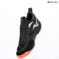Scarpe da pallavolo Mizuno Wave Dimension nero/fiamma di neon/blu pavone 9