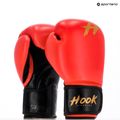 HOOK FIGHTING Guanti da boxe rossi pronti per l'allenamento 8