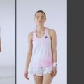 Canotta da tennis da donna HEAD Spirit Tank Top con stampa vision e lilla chiaro 5