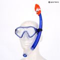 AQUASTIC Shelly set snorkeling per bambini maschera + boccaglio blu scuro 12