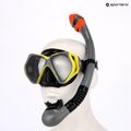 AQUASTIC Shoal set snorkeling maschera + boccaglio grigio 12