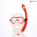 Set da snorkeling per bambini AQUASTIC Maschera da minatore + boccaglio rosso 12