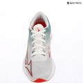 Scarpe da corsa da donna Mizuno Wave Rebellion Sonic 2 fiume bianco/cayenne/nebbia grigia 9