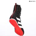 adidas Box Hog 4 nucleo nero / nuvola bianca / rubino puro scarpe da boxe 9