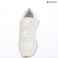 Calvin Klein Scarpe Donna HW0HW02574 Runner Lace Up Mono Pu Triple Bright White 9