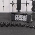 Set TREXO Panca Storage + Manubri Esagonali nero 16