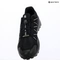 Scarpe da corsa da uomo Salomon Speedcross Peak nero/nero/grigio ghiacciaio 10