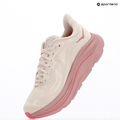 Scarpe da corsa da donna HOKA Clifton 10 Wide rose cream/dried rose 18