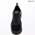 EA7 Emporio Armani Nero e Bianco in pelle scamosciata triplo nero micropunch scarpe 11