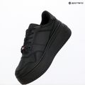 Scarpe donna Tommy Jeans Retro Basket Flatform Ess triple black 9