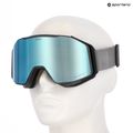 Maschera da sci UVEX Gravity FM rhino matte/mirror ice/green/clear 6