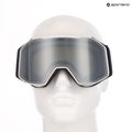 Maschera da sci UVEX Gravity FM white matt/mirror silver/green/clear 10