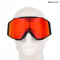 Maschera da sci UVEX Gravity FM black matt/mirror red/orange/clear 6