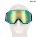 Maschera da sci UVEX Gravity FM oxide matt green/mirror opal/orange/clear 6