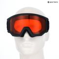 Maschera da sci UVEX Athletic LGL black matt/orange/clear 10