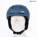 Casco da sci UVEX Levitate MIPS blu pietra/nero opaco 7