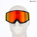 Red Bull SPECT Neon occhiali da sci nero/arancio con specchio rosso 6