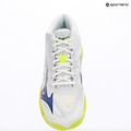 Scarpe da pallavolo Mizuno Wave Lightning Elite Mid white/lighting yellow/dazzling blue 9